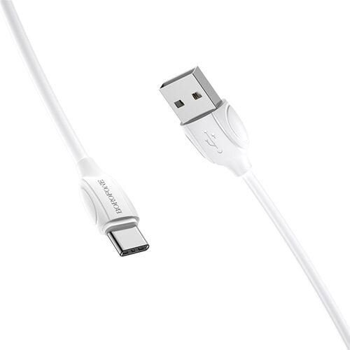 Hoco. BOROFONE podatkovni kabel X19 Type C na USB 1m 2,4A bel Slike