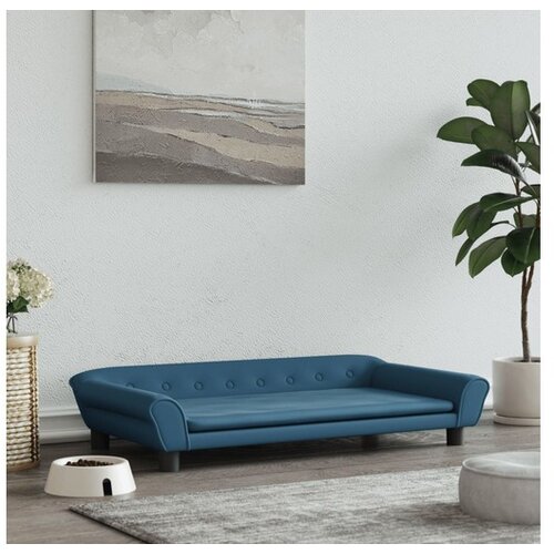 vidaXL Krevet za pse plavi 100 x 50 x 21 cm bar&scaron;unasti Cijene