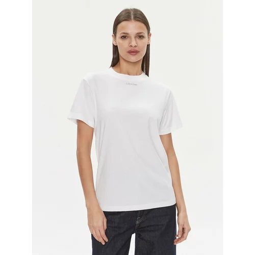 Calvin Klein Majica Metallic Micro Logo T Shirt K20K206967 Bela Regular Fit