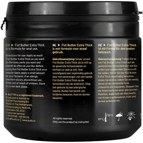 BUTTR Fisting Gel Extra Thick - 500 ml Slike