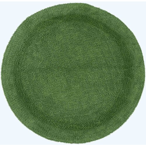 HOMESCAPES kopalni&scaron;ka preproga rond iz bombaža, 80 cm - zelena bouteille, (5000161261) Cene
