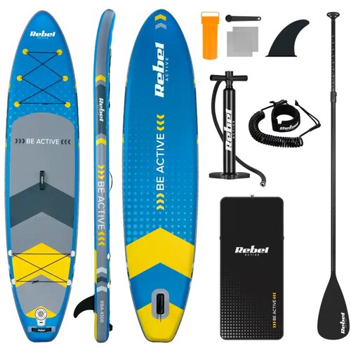 Rebel Deska SUP ACTIVE RBA-4500-BL, 350x81x15 cm, veslo, 154kg, (5000083306) Cene