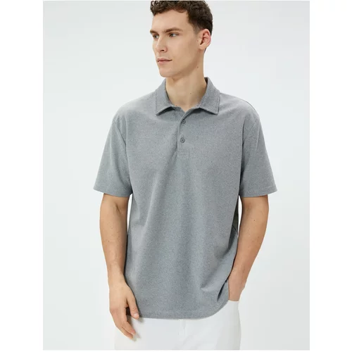 Koton Polo T-Shirt with Short Sleeves and Buttons Cotton