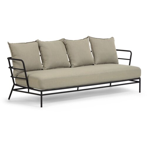 Kave Home bež vrtna sofa s metalnom konstrukcijom Mareluz Cijene