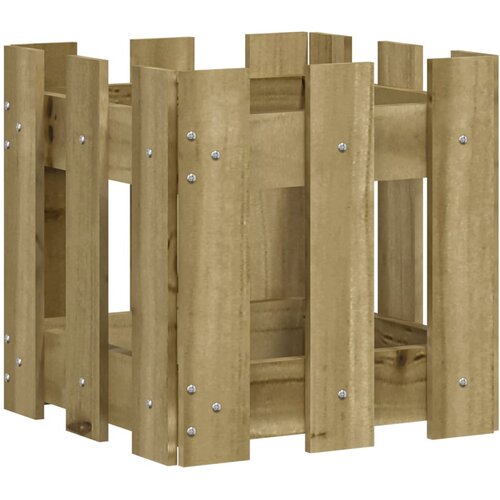  Vrtna sadilica s izgledom 30x30x30 cm impregnirana borovina Slike