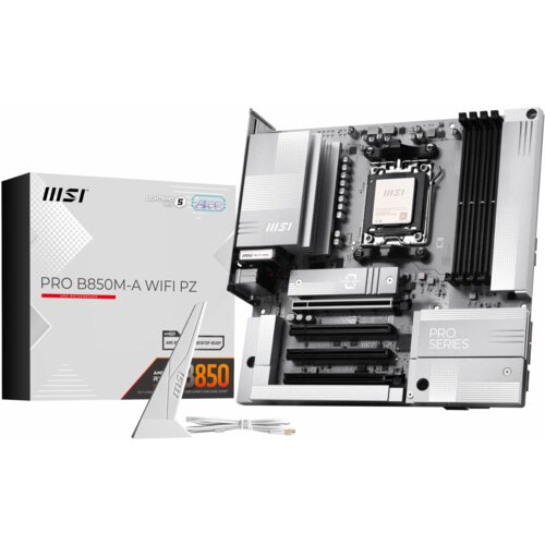 MSI AM5 PRO B850M-A WIFI PZ M-ATX AMD B850 Vtičnica AM5 Mikro ATX Cene