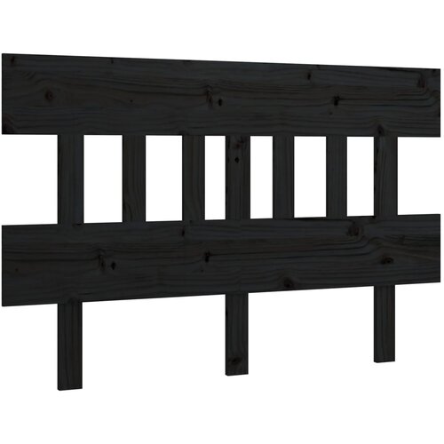 Maison Chic posteljno vzglavje - vzglavna omarica - nočna omarica črno 183,5x3x81 cm trdna borovina, (21706454) Cene