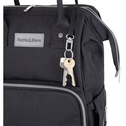 Petite&amp;amp;Mars Ruksak za pelene Jack, Black Slike