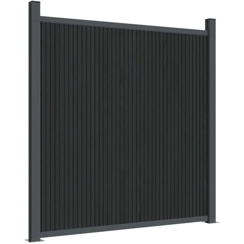  Panel za ogradu sivi 1564 x 186 cm WPC Slike