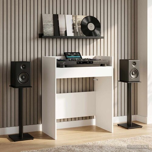 Dj stol Bijela 82 x 45 x 102 cm Konstruirano drvo Cijene