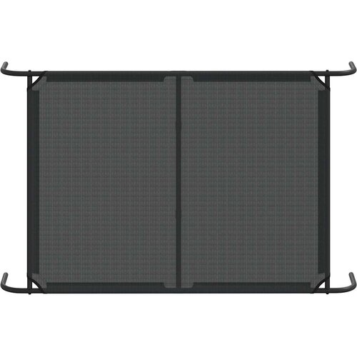  Povi&amp;scaron;eni krevet za pse crni 130x80x20 cm tekstil i čelik Slike