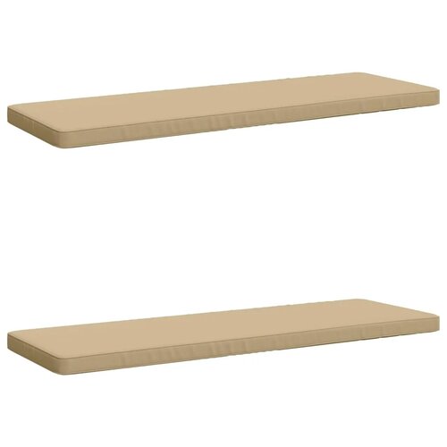 Jastučići za klupe - 2 dijela VUGHT 2 kom. 100% poliester Bež - Bež (poliester) 150 x 50 cm 2 Slike