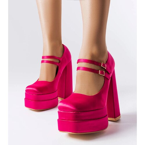 Gemre Pink high block heel pumps Gabriel Cene