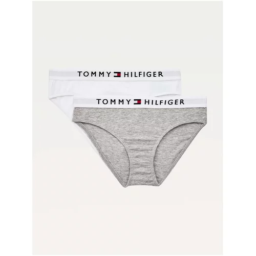 Tommy Hilfiger Set of two girls' panties in white and gray - unisex
