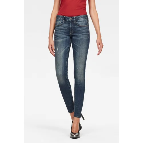 G-star Jeans - 3301 Mid Skinny Wmn Blue-Grey