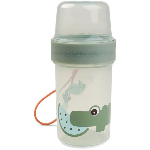 Done By Deer spremnik za grickalice to go l croco green Cijene