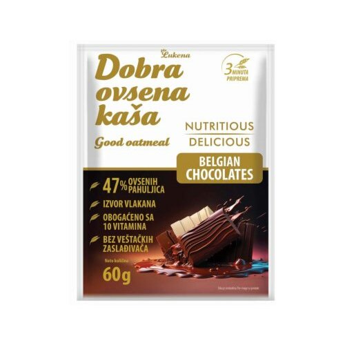 Dobra Ovsena Kaša 3 vrste belgijske čokolade 60G Slike