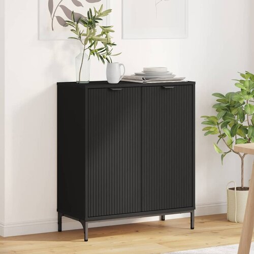 vidaXL Ormarić / Komoda Crna 69.5 x 33 x 82 cm Konstruirano drvo Cijene