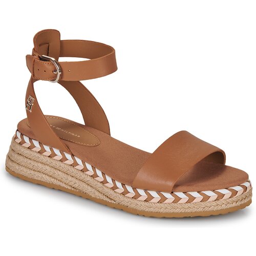Tommy Hilfiger Sandali &amp;amp; Odprti čevlji LOW WEDGE SANDAL Kostanjeva Slike
