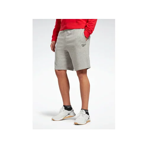 Reebok Športne kratke hlače Identity French Terry Shorts HZ8784 Siva Regular Fit