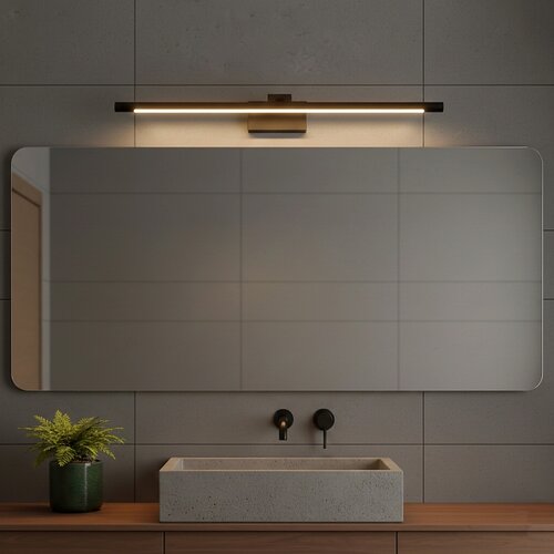  LED kupatilsko svetlo za ogledalo MIRROR, 8W/230V, 4000K, IP44, 60 cm, crno Slike