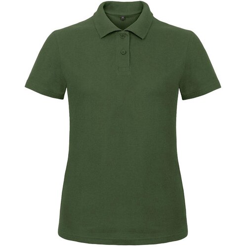  MAJICA KRATKI ROKAVI POLO B&amp;amp;C ID.001/ŽENSKA 180G TEMNO ZELENA M Slike