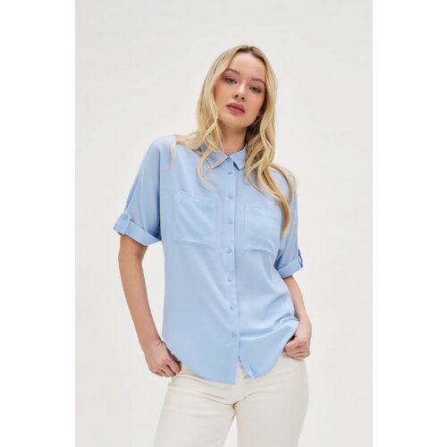 Marisse Women's Shirt L-Ko-4624 L.Blue Cene