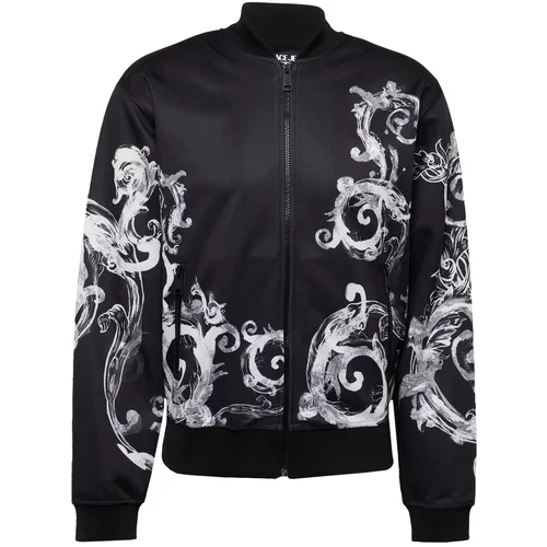 Versace Jeans Couture Prehodna jakna črna / bela