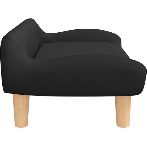  Krevet za pse crni 70x40x24 cm od tkanine Slike