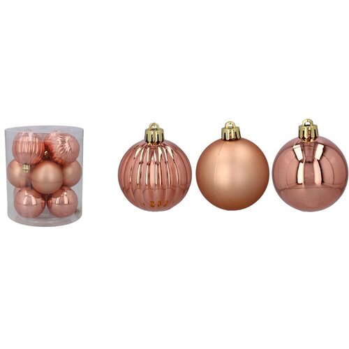 Molarem Home Set od 12 kuglica za božićno drvce &amp;ndash; 5 cm, roza Slike