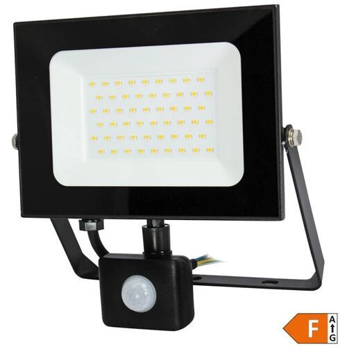 COMMEL ZAGREB D.O.O. LED reflektor 50W 6500K, 4250lm 30kh, crni detektor pokreta Cene