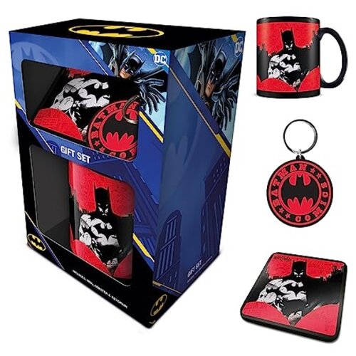 Pyramid International Batman darilni komplet s skodelico, podstavkom za podstavke in obeskom za ključe v predstavitveni darilni &amp;scaron;katli (Batman Comics Design) &amp;ndash; uradno blago, (20850937) Slike