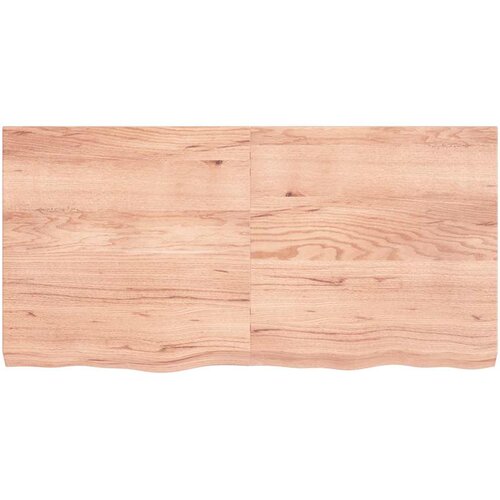  Kupaonska radna ploča svjetlosmeđa 120x60x(2-6) cm masivno drvo Slike