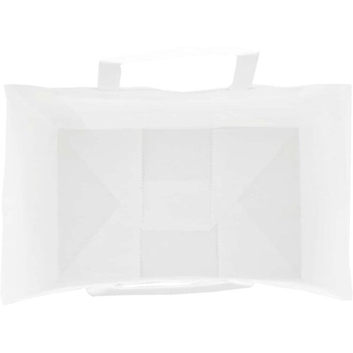  Papirnate vrećice 50 kom s ručkama bijele 26x17x25 cm Slike
