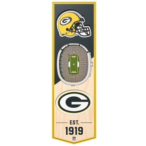 Drugo Green Bay Packers 3D Stadium Banner slika Cene