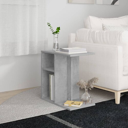 Furnova Stranska mizica betonsko siva 50x30x50 cm iverna plošča, (21914043) Cene