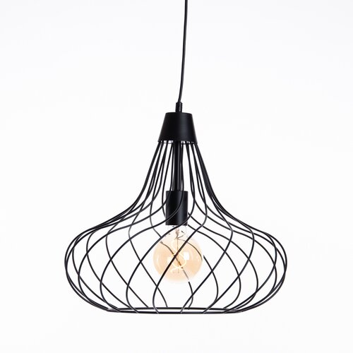 Honsel Moderne hanglamp zwart 42 cm E27 - Iggy Slike