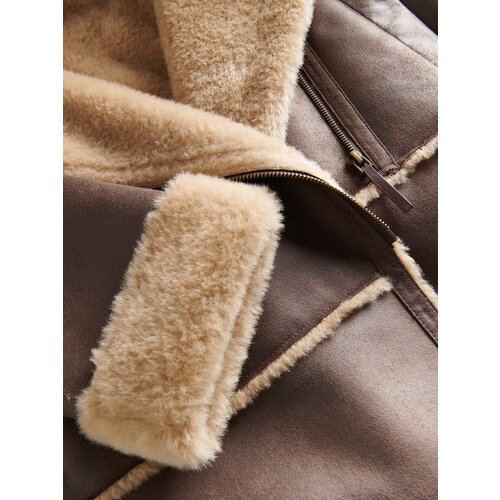 Reserved Ladies` coat - rjava Slike