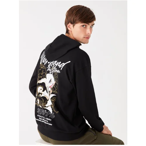 LC Waikiki Men's Long Sleeve Printed Hoodie