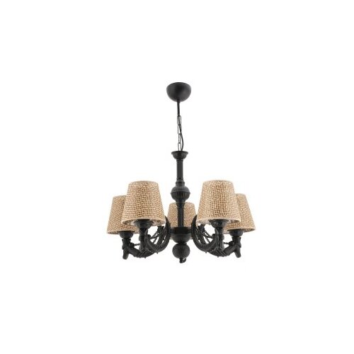 Opviq luster fiona hazeran chain black natural Cene