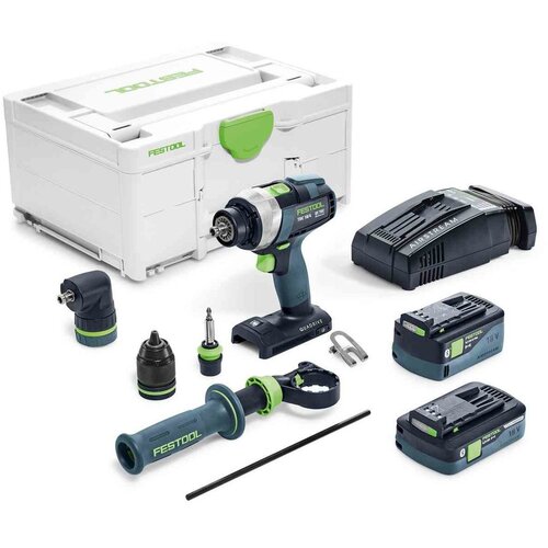 Festool Baterijska bu&scaron;ilica/odvrtač QUADRIVE TDC 18/4 5,0/4,0 I-Set, F 577612 Cene