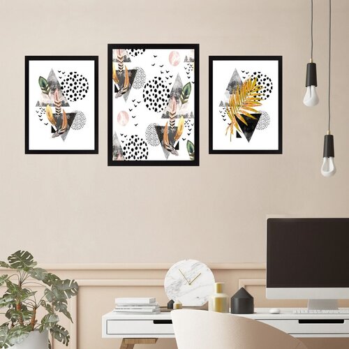 Wallity Set uramljenih slika SET_044, 3 Dela Cene