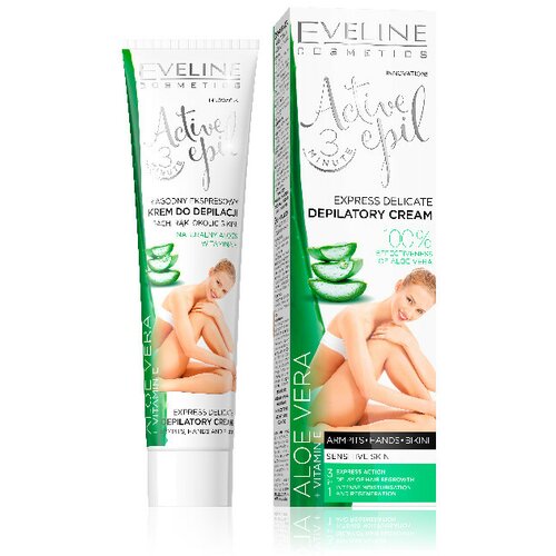 Eveline active epil - depilatory cream aloe vera for sensitive skin 125ml Slike