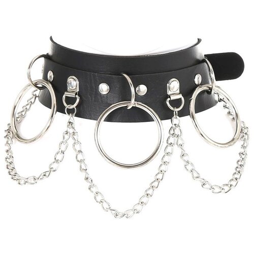 STD Metal Collar with Chains Cene