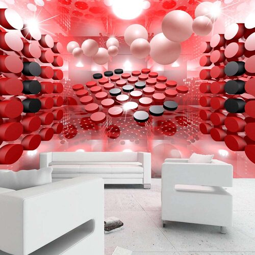 Tapeta - Playing in red and black 100x70 Slike