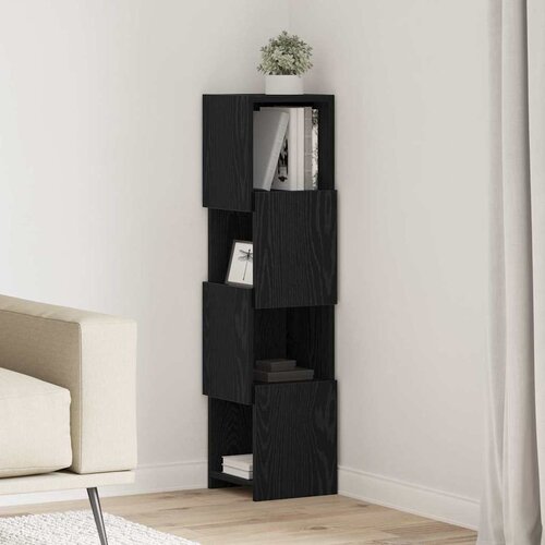  Kutni ormarić Crni hrast 25,5x25x102cm Konstruirano drvo Cijene