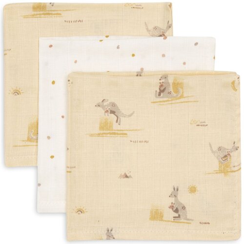 Jollein tetra krpice muslin 31x31 3/1 kangaroots Slike
