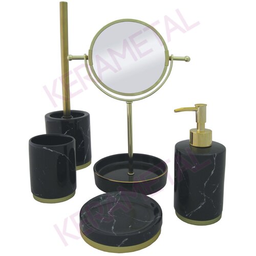 Kerametal Držač sapuna KGBM-20 Black marble keramički Cene
