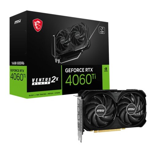MSI SVGA Geforce RTX 4060-Ti Ventus 2X Black 8GB OC Cene