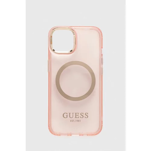 Guess Etui za telefon iPhone 13 6,1" roza barva